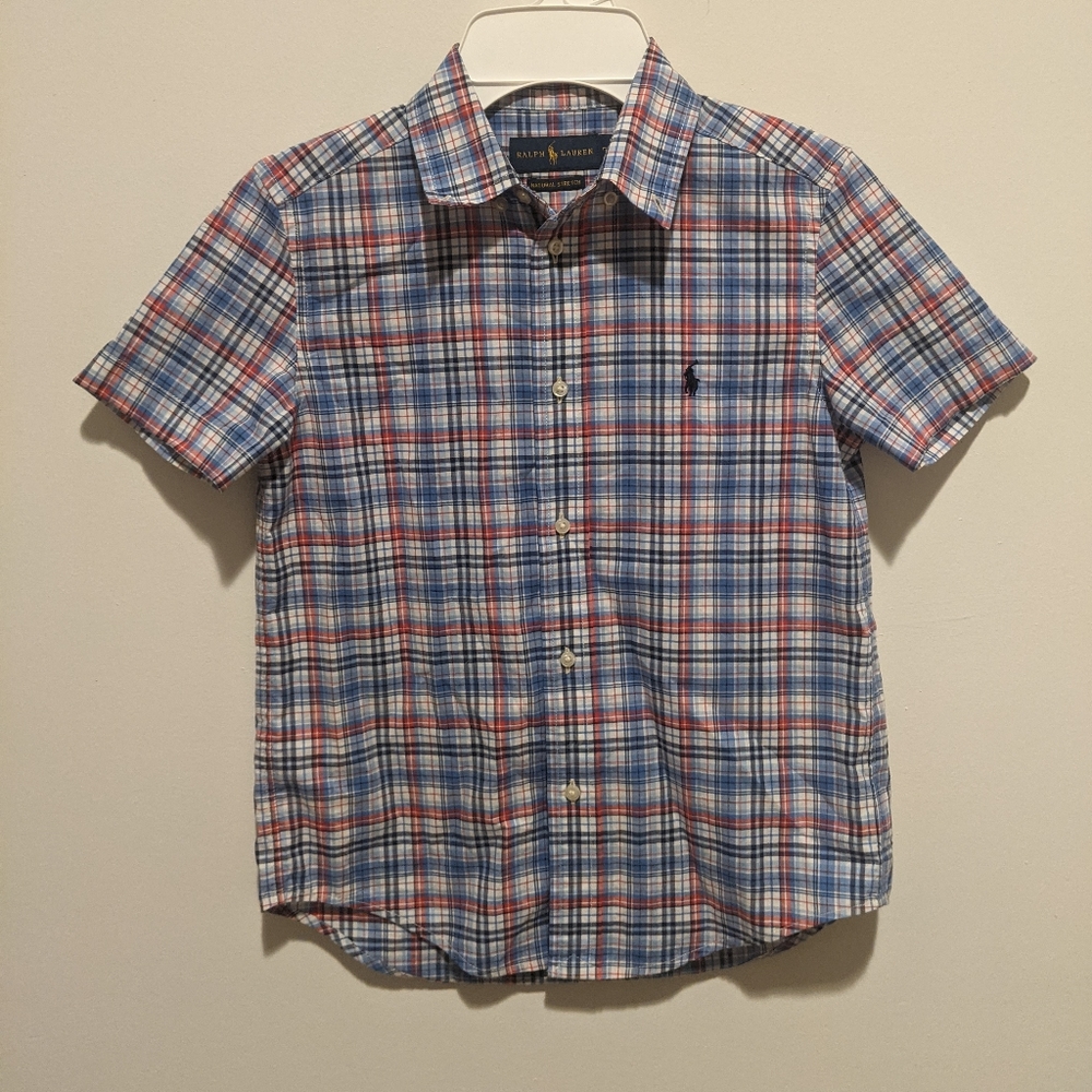 Plaid Dress Shirt for Boys